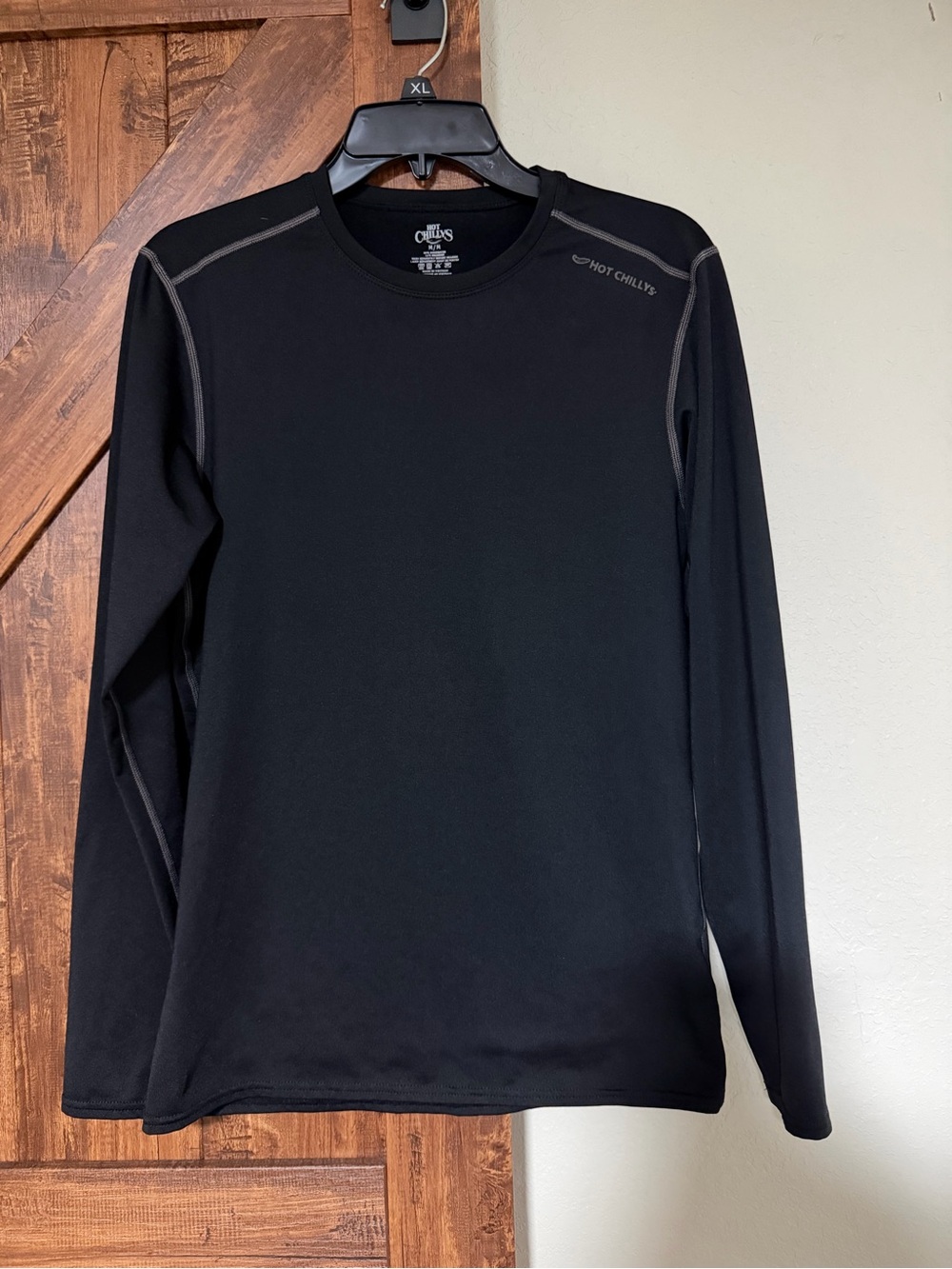 Hot Chillys Men’s Omni-Freeze Black Thermal Base Layer  Long-Sleeve Shirt M